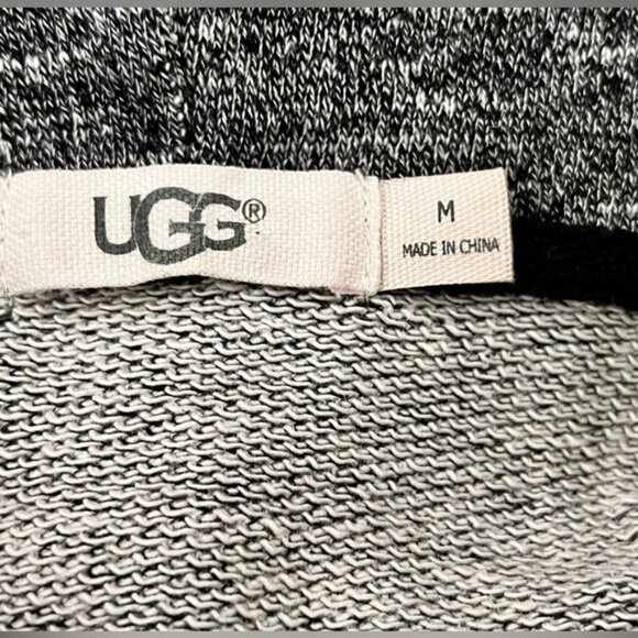 UGG WOMENS TRACK TOP, “IRIS”, GREY & BLACK, size medium - Picture 4 of 12
